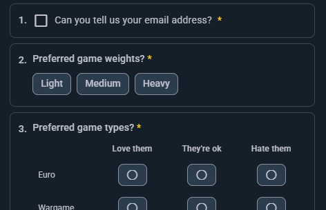 Custom Registration Forms